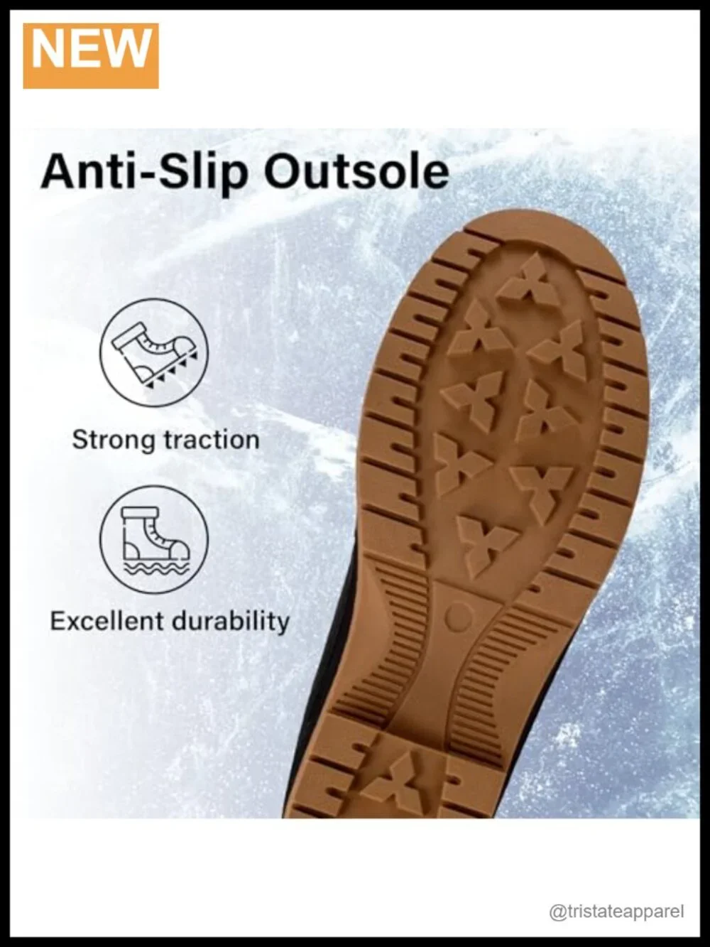 Women's Fleece Lined Waterproof Mid Calf Winter Snow Boots Lace Up